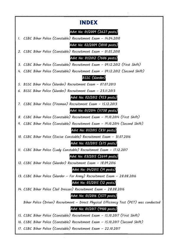 Bihar Police Constable Previous Year GK/GS (48 Set)- Examwise [English Medium] - Image 3