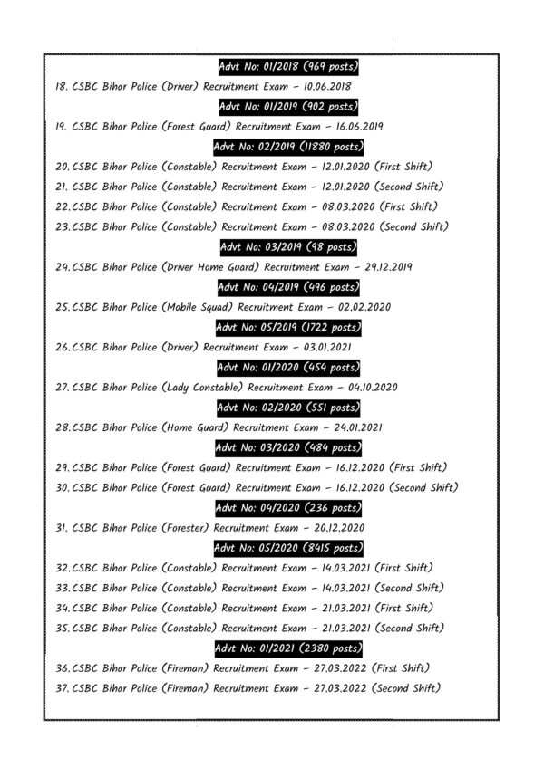 Bihar Police Constable Previous Year GK/GS (48 Set)- Examwise [English Medium] - Image 4